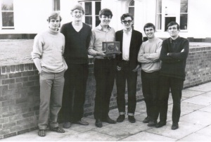 Stephen Williams (centre) and the Junior Common Room committee
